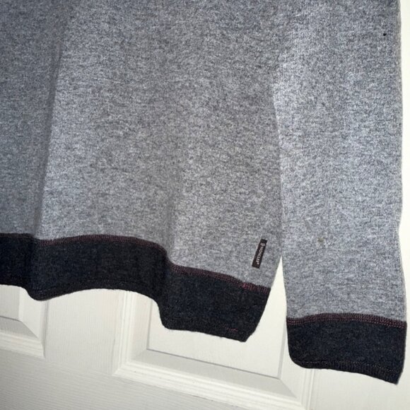 Moncler pullover crew neck gray mens sweater size XL cashmere wool - Picture 15 of 16